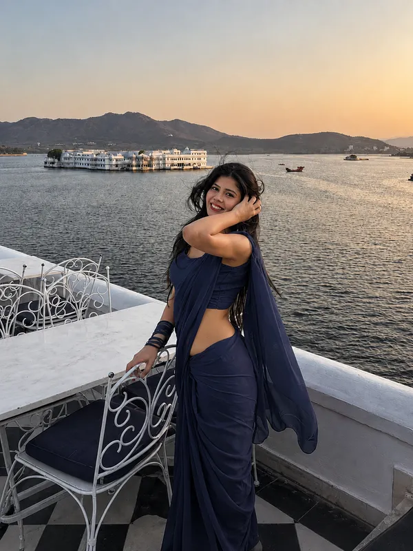 Navy_Georgette_SAREE_For_WOMEN