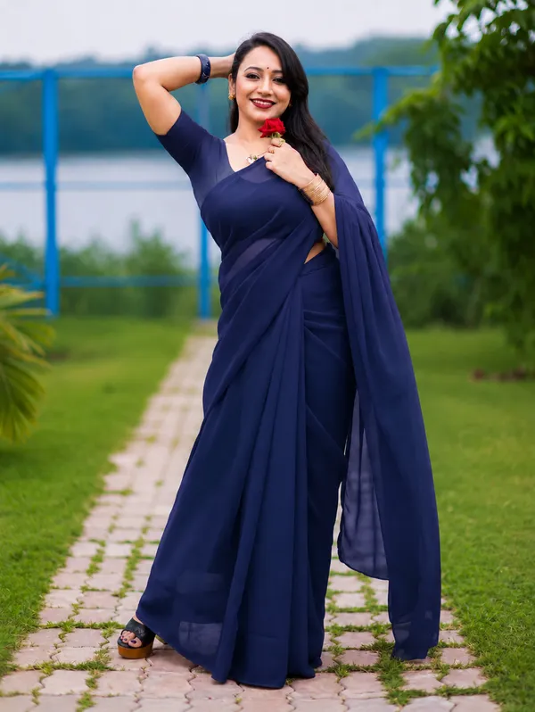 Navy_Blue_Georgette_SAREE_For_WOMEN