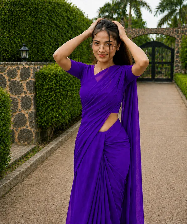 Purple_Georgette_SAREE_For_WOMEN