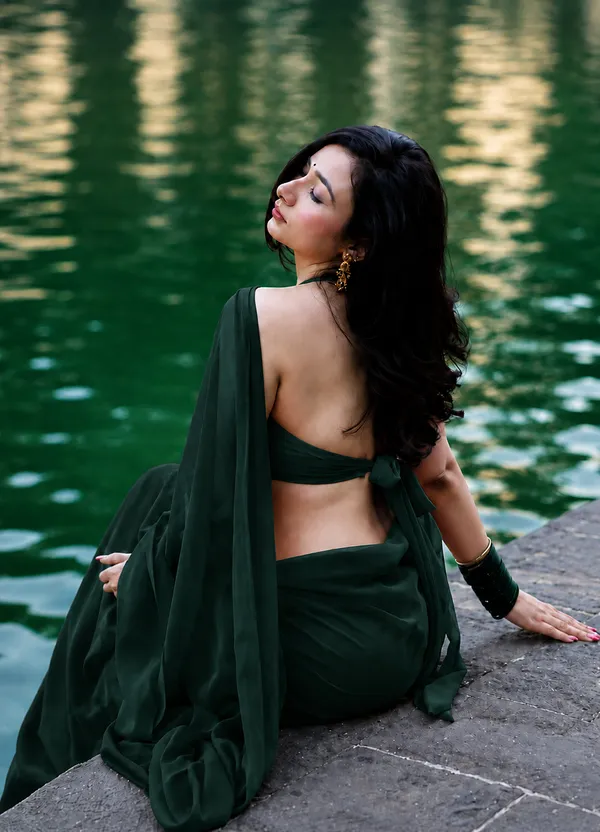 Green_Georgette_SAREE_For_WOMEN