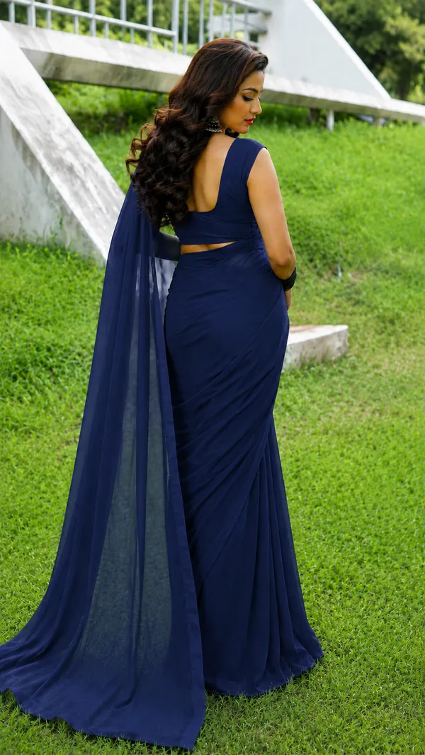 Navy_Georgette_SAREE_For_WOMEN