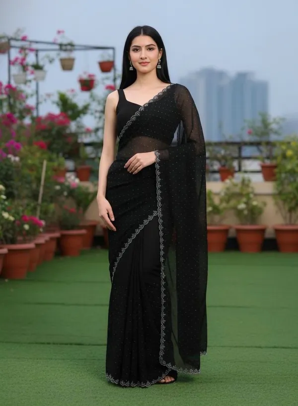 Black_Georgette_SAREE_For_WOMEN