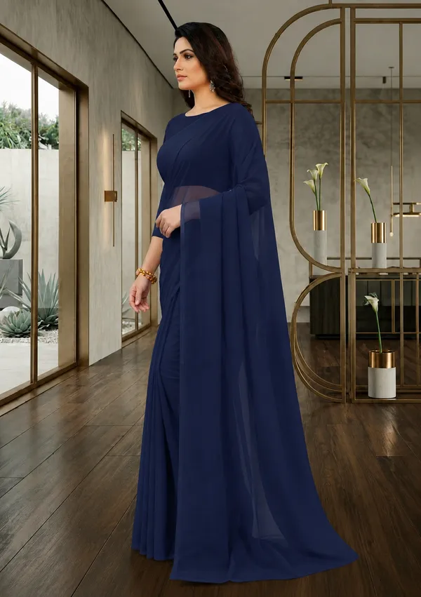 Navy_Blue_Georgette_SAREE_For_WOMEN