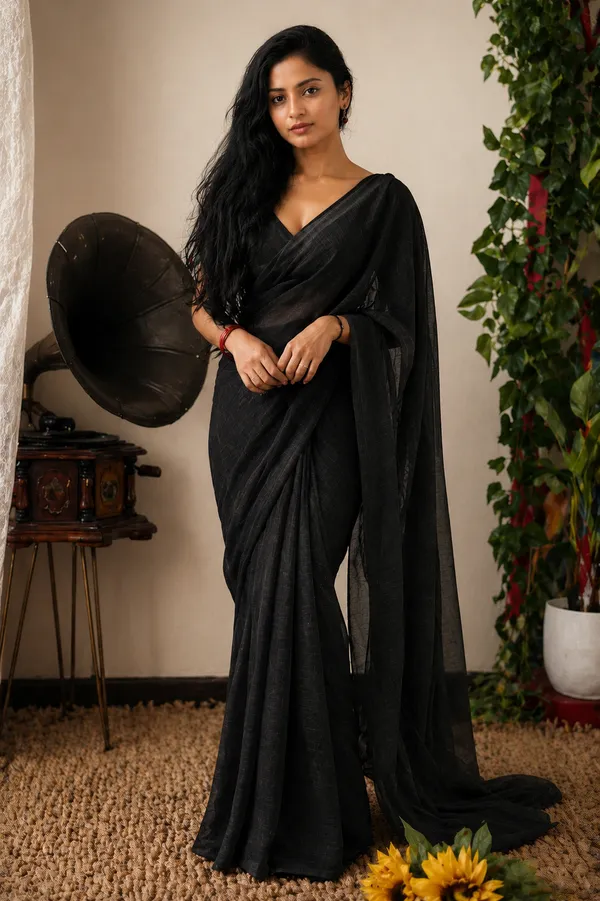 Black_Georgette_SAREE_For_WOMEN