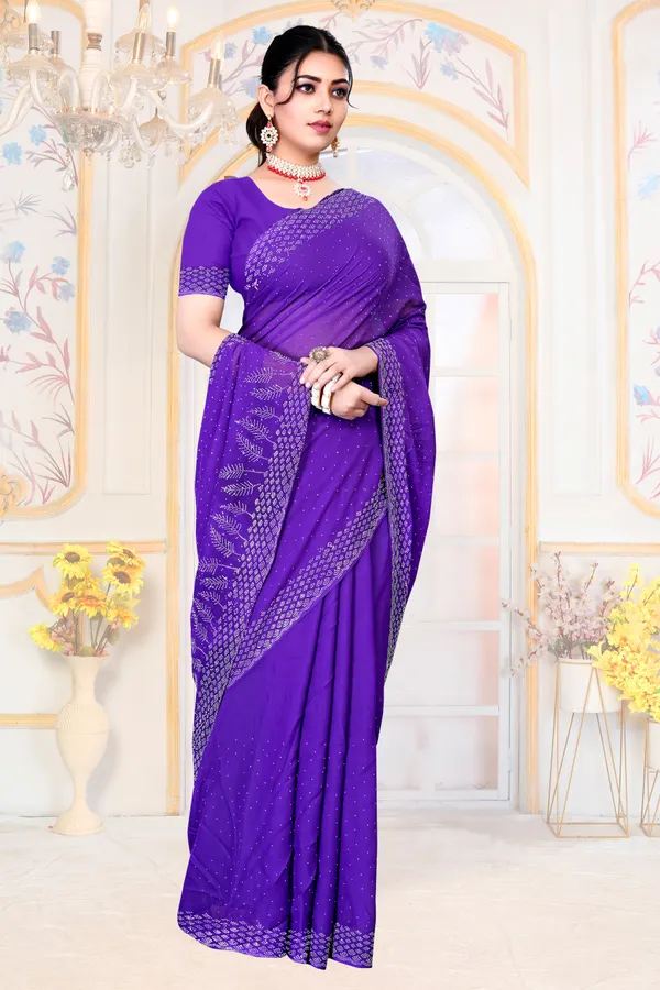 Purple_Georgette_SAREE_For_WOMEN