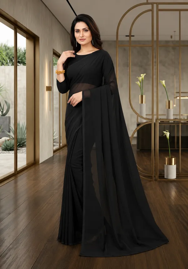 Black_Georgette_SAREE_For_WOMEN