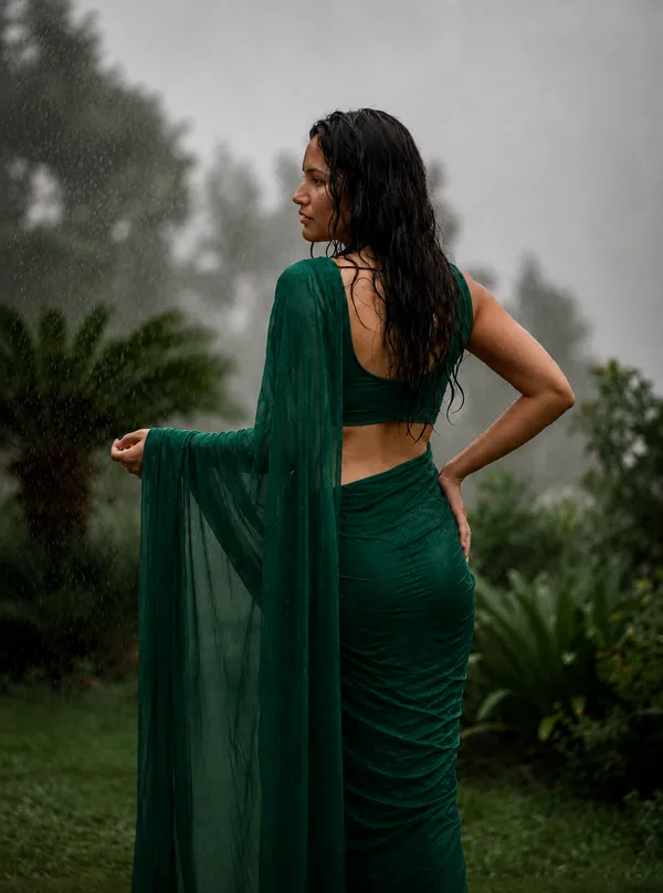 Green_Georgette_SAREE_For_WOMEN