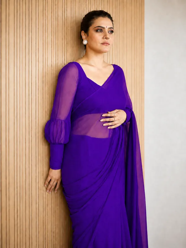 Purple_Georgette_SAREE_For_WOMEN