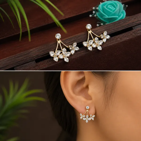 Korean_Gold_Plated_Floral_Drop_Earrings_Dainty_Flower_Cz