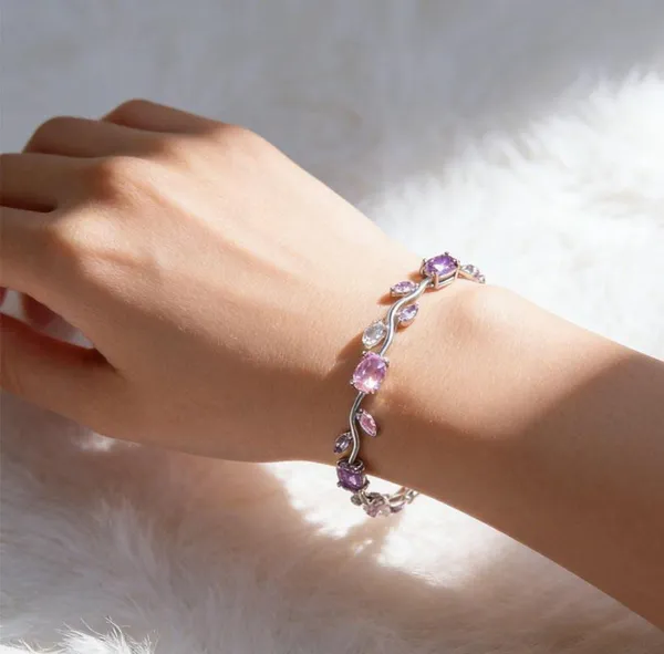Anti_Tarnish_Silver_Tulip_Stainless_Steel_Bracelet_With_Purple_Pink_White_Stones
