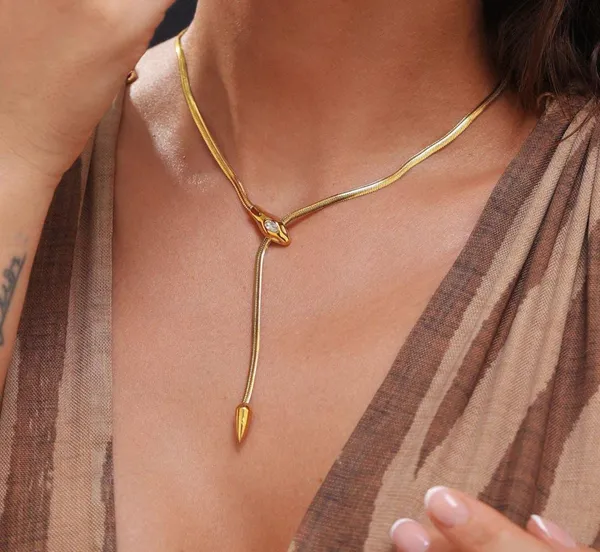 Anti_Tarnish_Adjustable_Snake_Flat_Diamond_Chain_Stainless_Steel_Necklace
