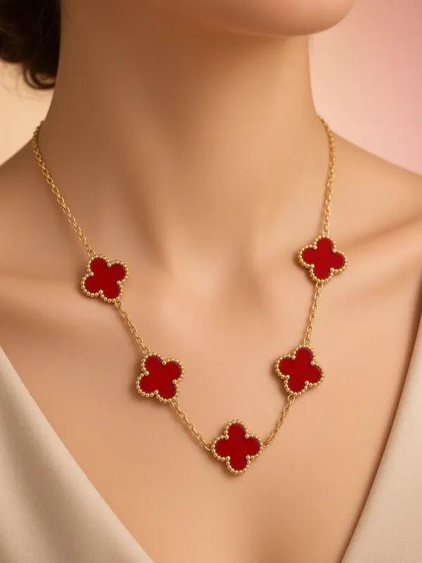 Ruby_Clover_Charm_Necklace