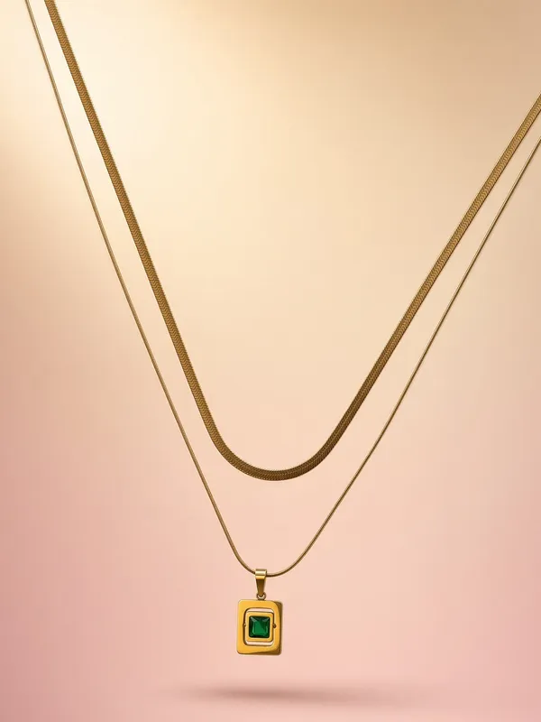 Emerald_Square_Layered_Necklace