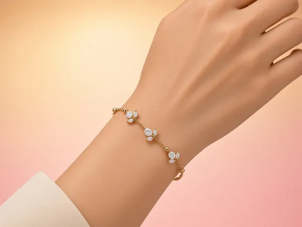 Elegant_Gold_Floral_Cz_Chain_Bracelet_Anti_Tarnish