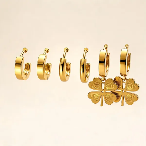 Clover_Bloom_Drop_Hoop_Earrings_Set_Of_3