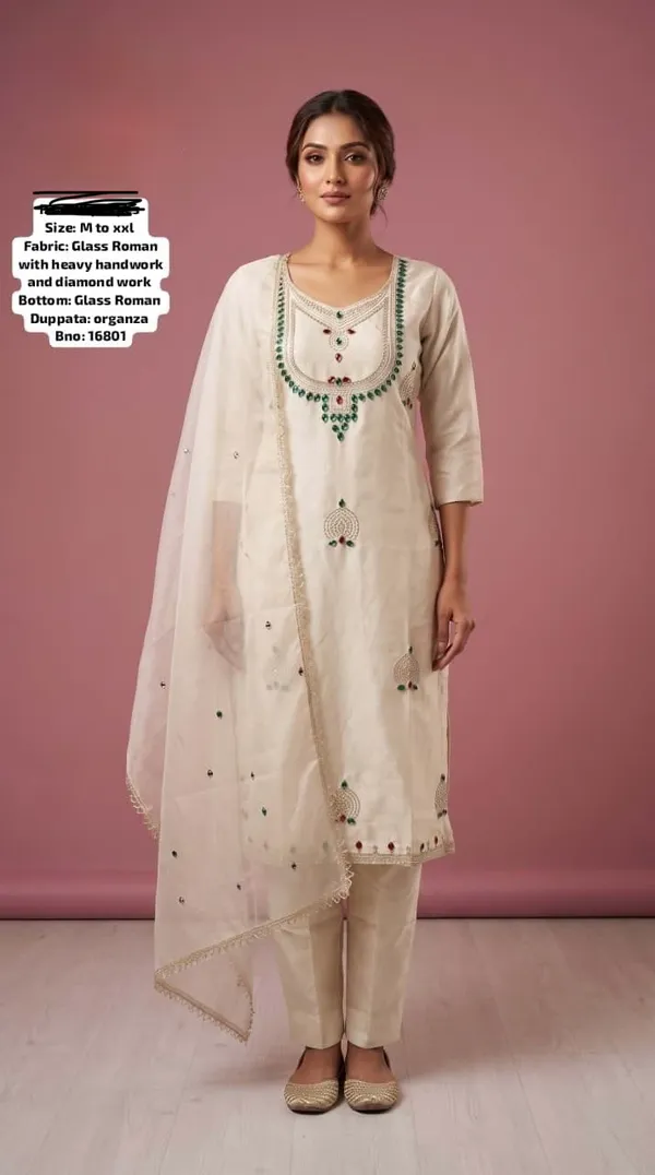 Cream_Glass_Roman_Embroidered_Kurta_Set_For_Women