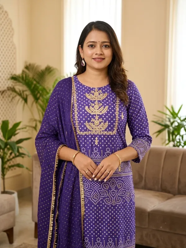 Blue_Bandhani_Sharara_Set