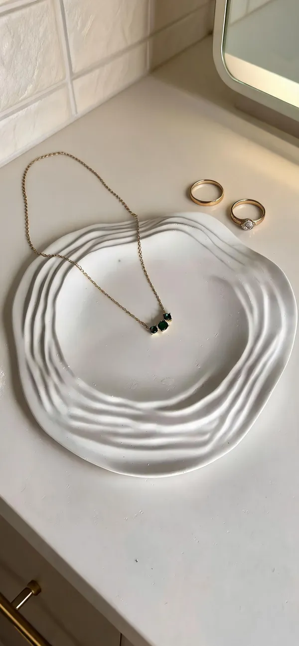 Green_Stainless_Steel_Gold_Plated_Pendant_For_Women