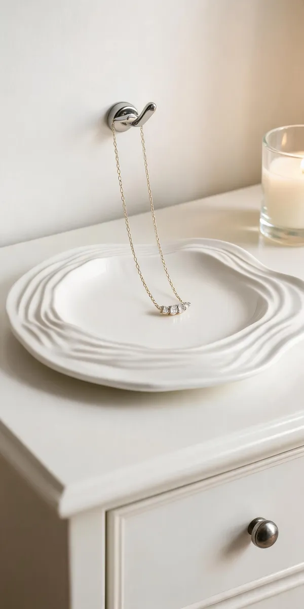 White_Stainless_Steel_Gold_Plated_Pendant_For_Women