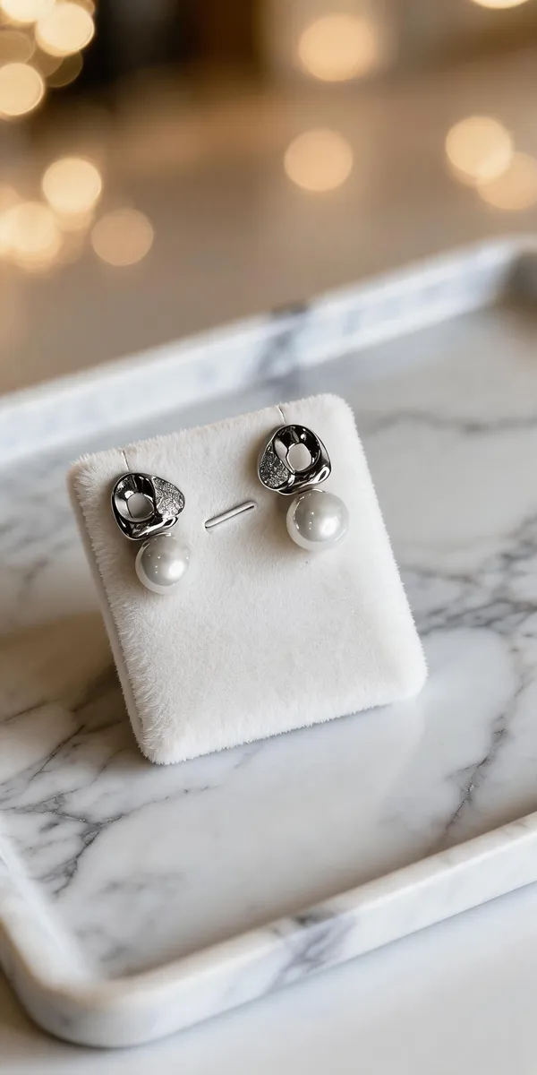 White_Gold_Tone_Stainless_Steel_Gold_Plated_Earrings_For_Women