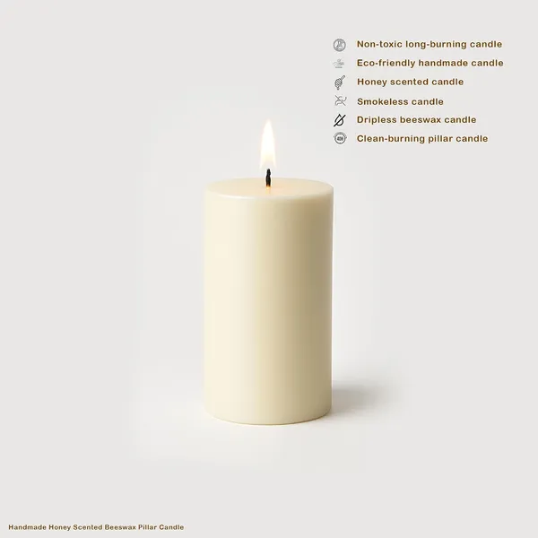 100_Pure_Beeswax_Pillar_Candle_2_5_X_5_Inch_White_Beeswax