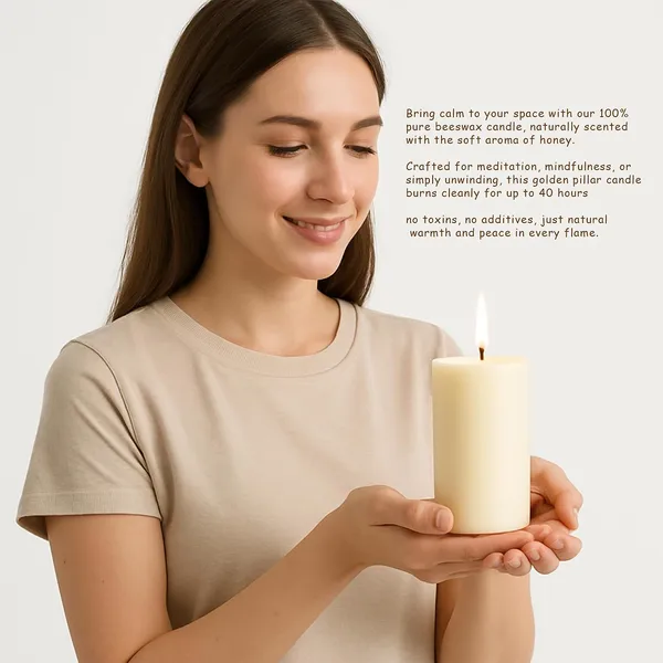 100_Pure_Beeswax_Pillar_Candle_2_5_X_5_Inch_White_Beeswax