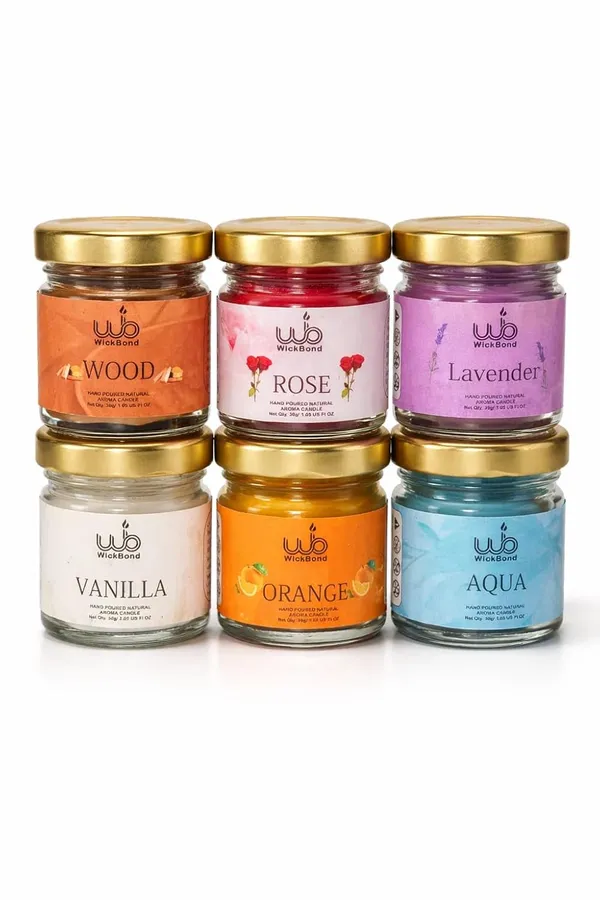 Scented_Candle_Gift_Set_Pack_Of_6_Mini_Jar_Wax_Candles_With_Rose_Vanilla_Lavender_Sandalwood_Orange_And_Aqua_Fragrances_Highly_Fragranced_Aromatherapy_Candles_For_Home_Decor_Gifting