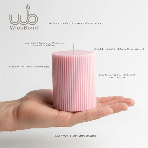 Soy_Wax_Ribbed_Pillar_Candle_Set_Of_3_2x3_Scented_Candles_For_Home_Decor_Spa_Diwali_Wedding_Valentine_X_Mass_Lily