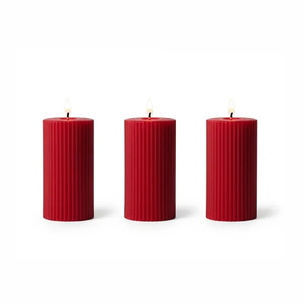 Soy_Wax_Ribbed_Pillar_Candle_Set_Of_3_2X3_Scented_Candles_For_Home_Decor_Spa_Diwali_Wedding_Valentine_X_Mass_Rose