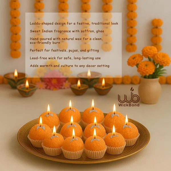 Motichoor_Ladoo_Scented_Candle_Handcrafted_Soy_Wax_Sweet_Aroma_Candle_For_Diwali_Pooja_Gifting_Home_Decor_Realistic_Mithai_Look_Set_Of_12