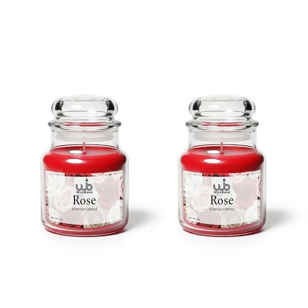 Soy_Wax_Scented_Candle_Set_In_Cookie_Jars_2_Pack_85G_Each_24_Hour_Burn_Smokeless_Handcrafted_Ideal_Gift_Set_Rose