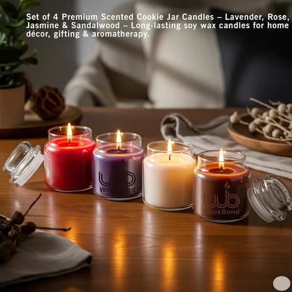 Soy_Wax_Scented_Candle_Set_In_Cookie_Jars_2_Pack_85G_Each_24_Hour_Burn_Smokeless_Handcrafted_Ideal_Gift_Set_Set_Of_4
