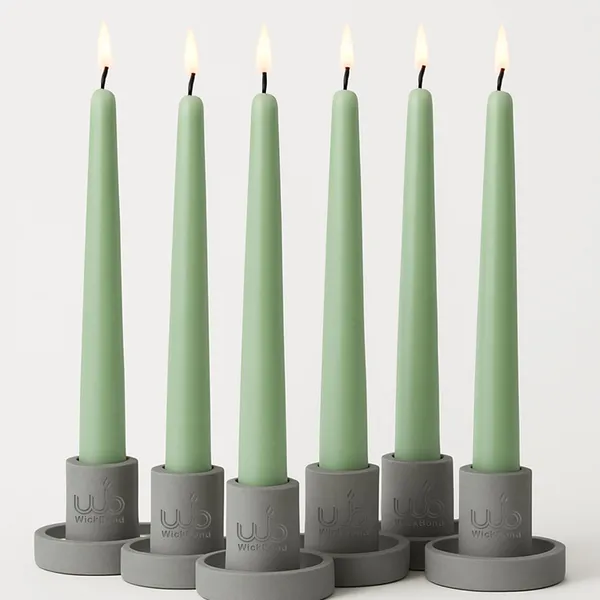 10_Soy_Wax_Taper_Candles_Pack_Of_6_Dripless_Smokeless_Long_Burn_Elegant_For_Dinner_Wedding_Home_Decor_Mint
