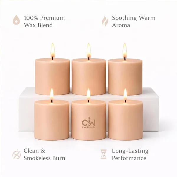 Pillar_Candles_Set_Of_6_Dripless_Smokeless_Odourless_Wax_Decorative_Candles_For_Home_Decor_Wedding_Party_Use_30_Hours_Long_Burning_Size_2_X_2_Inch_Sandalwood_Vanilla_Harmony