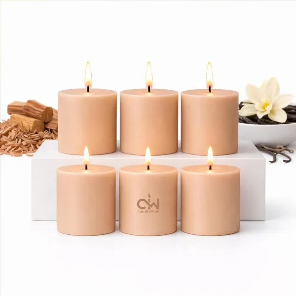 Pillar_Candles_Set_Of_6_Dripless_Smokeless_Odourless_Wax_Decorative_Candles_For_Home_Decor_Wedding_Party_Use_30_Hours_Long_Burning_Size_2_X_2_Inch_Sandalwood_Vanilla_Harmony
