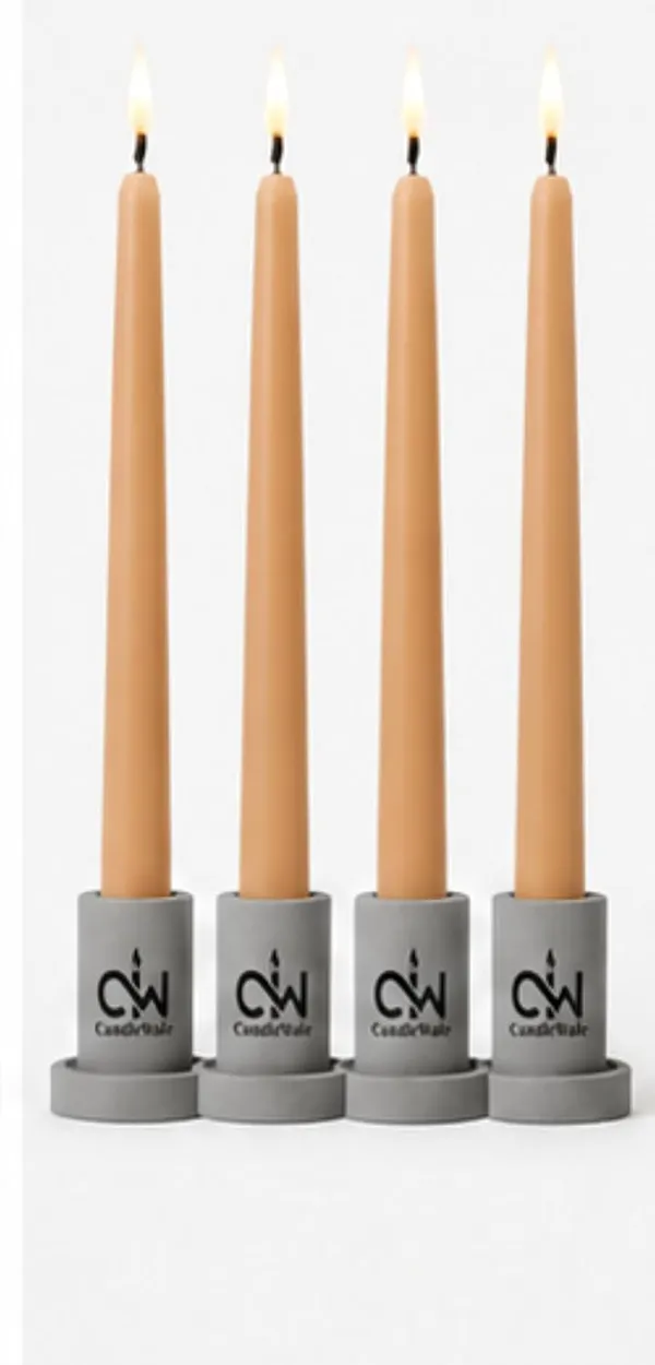 Taper_Candles_10_Inch_Pack_Of_4_Dripless_Smokeless_Long_Burn_Elegant_For_Dinner_Wedding_Home_Decor_Brown