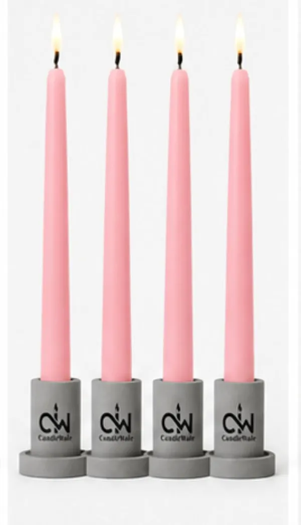 Taper_Candles_10_Inch_Pack_Of_4_Dripless_Smokeless_Long_Burn_Elegant_For_Dinner_Wedding_Home_Decor_Pink