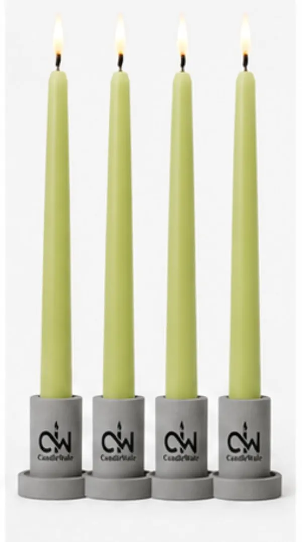 Taper_Candles_10_Inch_Pack_Of_4_Dripless_Smokeless_Long_Burn_Elegant_For_Dinner_Wedding_Home_Decor_Green