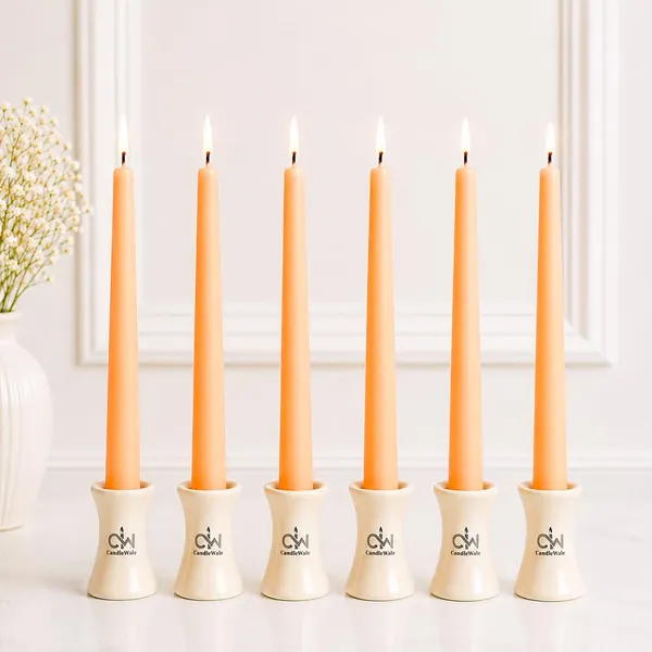 10_Inch_Soy_Wax_Blend_Taper_Candles_Pack_Of_6_Dripless_Smokeless_Long_Burn_Dinner_Candles_For_Wedding_Home_Decor_Peach_Blossom
