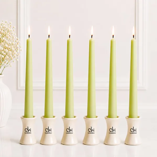 10_Inch_Soy_Wax_Blend_Taper_Candles_Pack_Of_6_Dripless_Smokeless_Long_Burn_Dinner_Candles_For_Wedding_Home_Decor_Mint