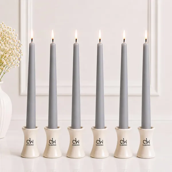 10_Inch_Soy_Wax_Blend_Taper_Candles_Pack_Of_6_Dripless_Smokeless_Long_Burn_Dinner_Candles_For_Wedding_Home_Decor_White_Amber