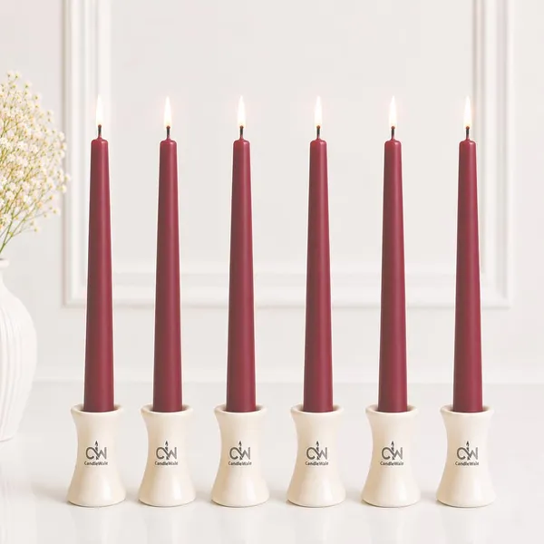 10_Inch_Soy_Wax_Blend_Taper_Candles_Pack_Of_6_Dripless_Smokeless_Long_Burn_Dinner_Candles_For_Wedding_Home_Decor_Spiced