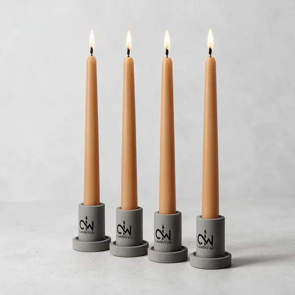 Taper_Candles_10_Inch_Pack_Of_4_Dripless_Smokeless_Long_Burn_Elegant_For_Dinner_Wedding_Home_Decor_Brown