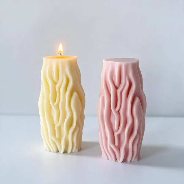 Tra_Style_Rhombic_Pillar_Candles_Handmade_Soy_Candles_Soy_Wax_Wonders_Pink