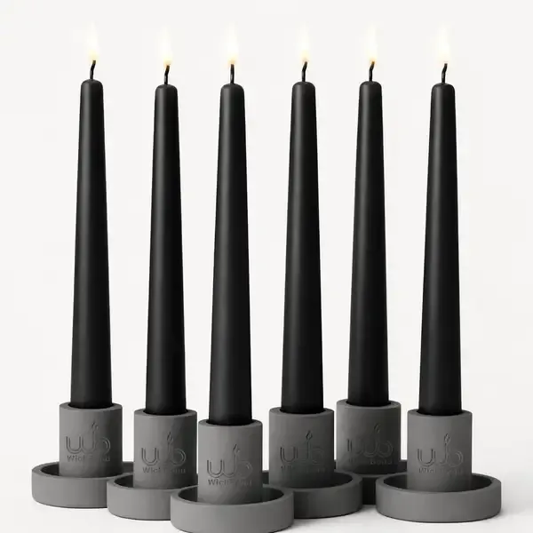 10_Soy_Wax_Taper_Candles_Pack_Of_6_Dripless_Smokeless_Long_Burn_Elegant_For_Dinner_Wedding_Home_Decor_Black