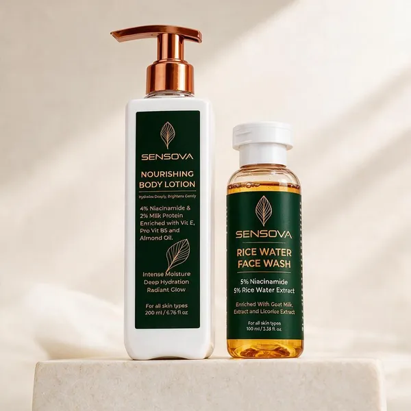 Sensova_Rice_Water_Face_Wash_And_Nourishing_Body_Lotion_Set