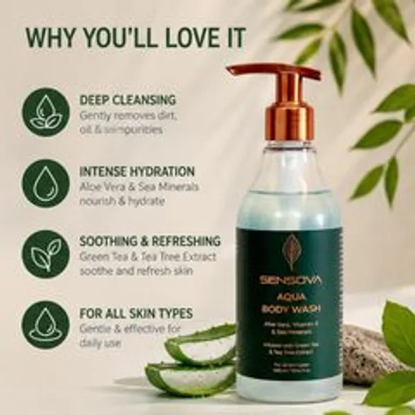 Sensova_Unisex_Bodywash_With_Aloe_Vera_Extract_Deep_Cleansing