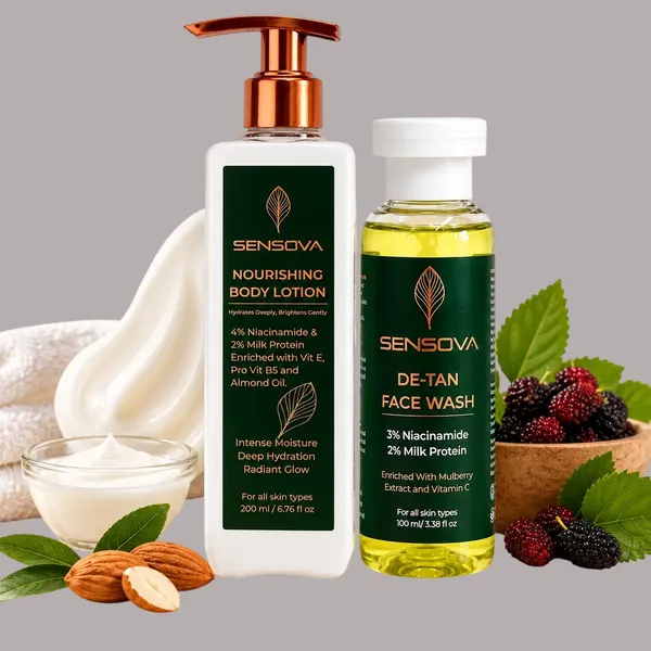 Sensova_Nourishing_Body_Lotion_And_De-Tan_Face_Wash_Set