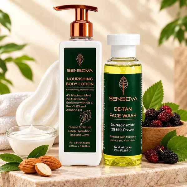 Sensova_Nourishing_Body_Lotion_And_De-Tan_Face_Wash_Set