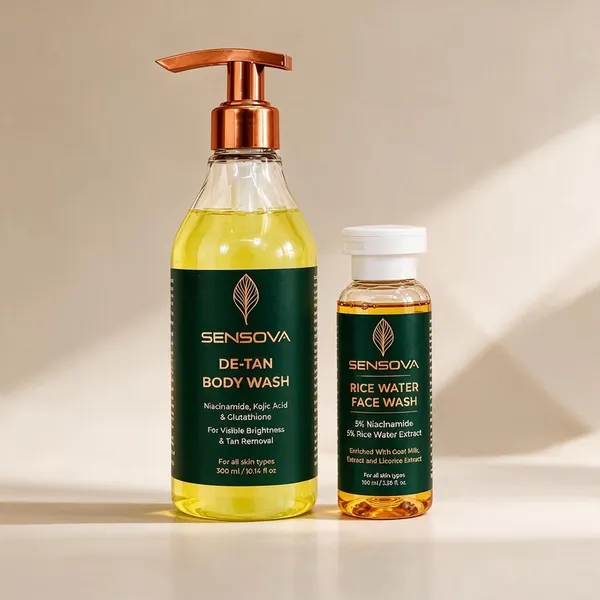 Sensova_Rice_Water_Face_Wash_And_De-Tan_Body_Wash_Set